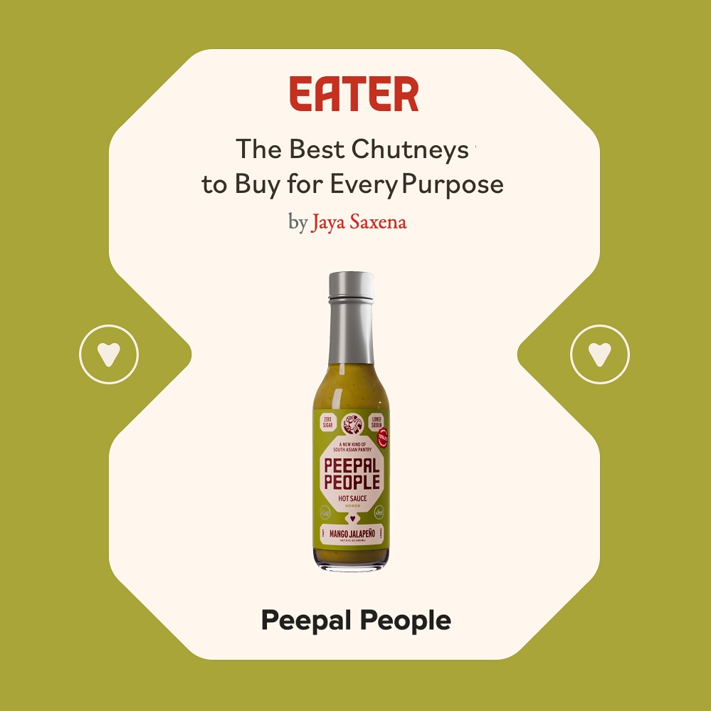 Instagram post with the caption: THE BEST GREEN CHUTNEY - @eater 🌿💚

Back in January, @jayasax ...